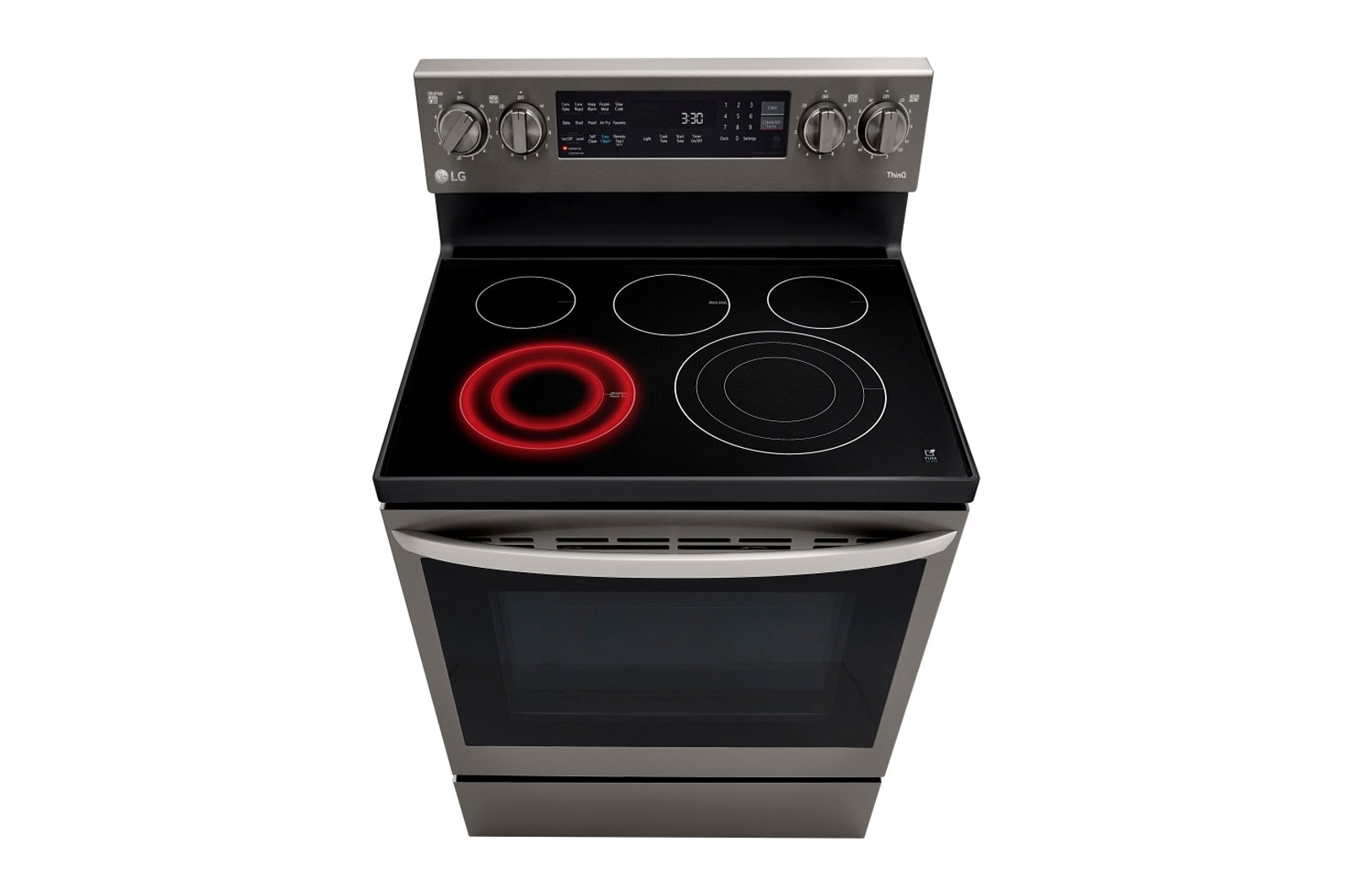 LG 6.3 pies cúbicos Inteligente con Wi-Fi Habilitado True Convection/Convección Verdadera InstaView® Rango Eléctrico con Freidora de Aire, LREL6325D