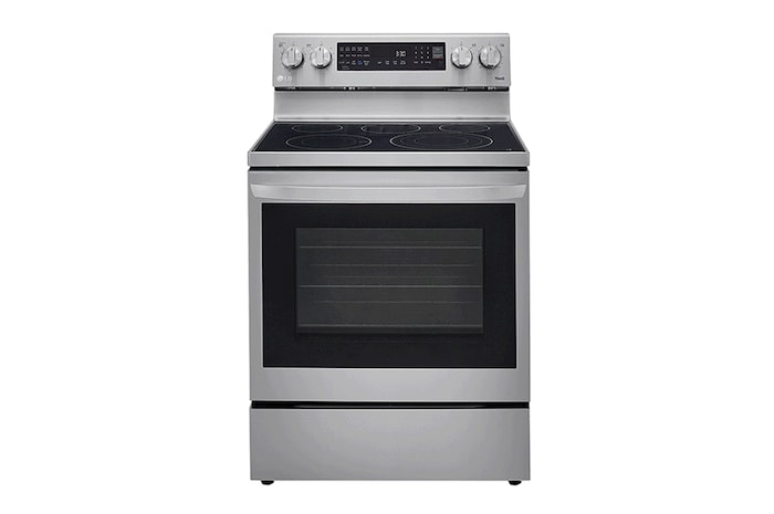 Vista frontal LG Estufa eléctrica 6.3pᶟ, LREL6325F