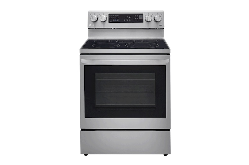 Vista frontal LG Estufa eléctrica 6.3pᶟ, LREL6325F