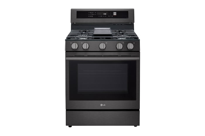 Vista Frontal LG Estufa a Gas 5.8pᶟ, LRGL5825F