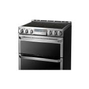LG SIGNATURE 7.3 ft³ Horno doble eléctrico inteligente con Wi-Fi Slide-In Range (cocina deslizable) con ProBake Convection®, LUTE4619SN