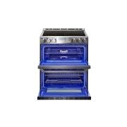 LG SIGNATURE 7.3 ft³ Horno doble eléctrico inteligente con Wi-Fi Slide-In Range (cocina deslizable) con ProBake Convection®, LUTE4619SN