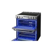 LG SIGNATURE 7.3 ft³ Horno doble eléctrico inteligente con Wi-Fi Slide-In Range (cocina deslizable) con ProBake Convection®, LUTE4619SN