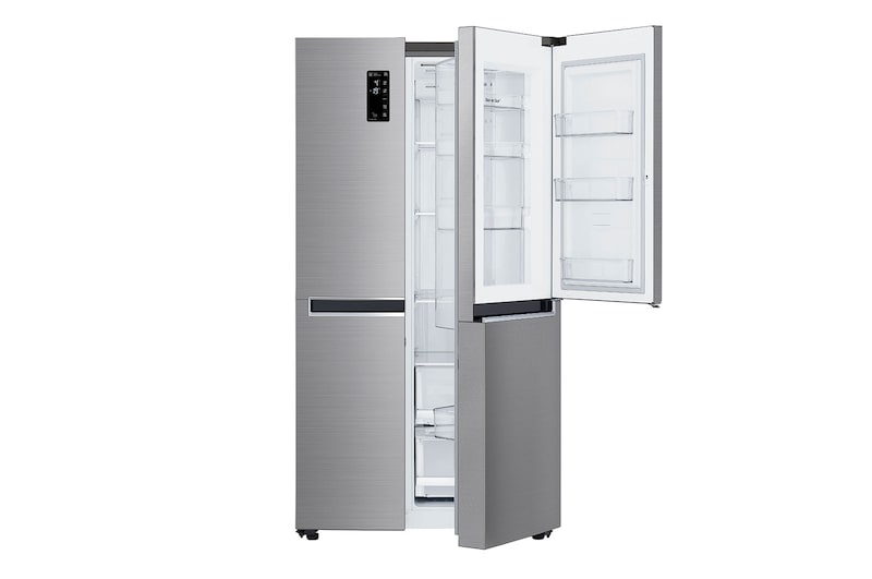 LG 31 pᶟ | Door-in-Door® | Side by Side | Multi Air Flow™ | Compresor linear inverter | Platinum Silver | ThinQ™, LS87MDP