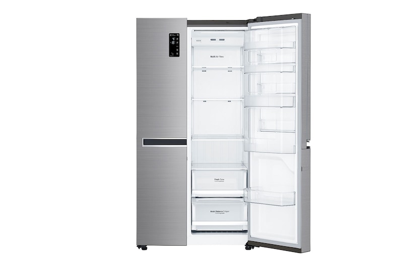 LG 31 pᶟ | Door-in-Door® | Side by Side | Multi Air Flow™ | Compresor linear inverter | Platinum Silver | ThinQ™, LS87MDP