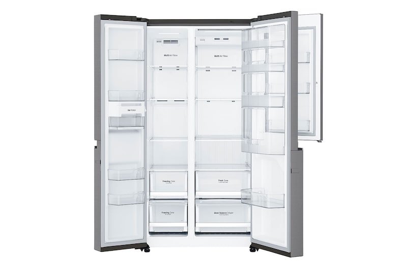 LG 31 pᶟ | Door-in-Door® | Side by Side | Multi Air Flow™ | Compresor linear inverter | Platinum Silver | ThinQ™, LS87MDP