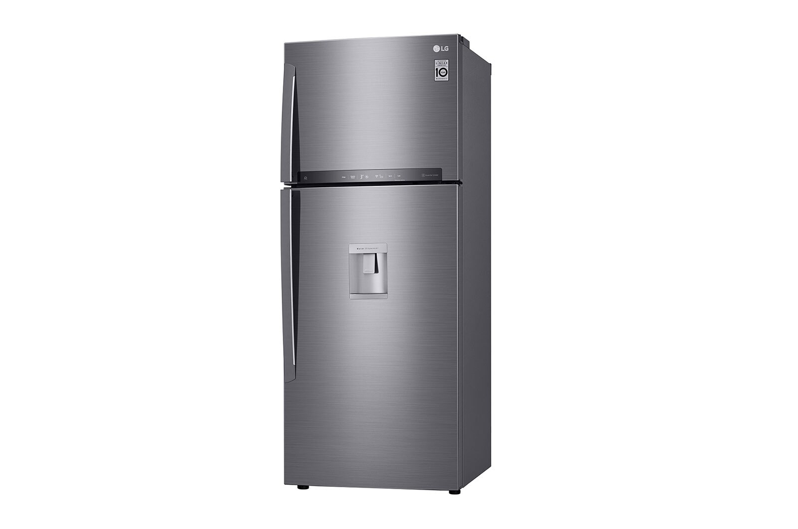LG 17 pᶟ |Top Freezer |Multi Air Flow™ |Compresor linear inverter |Platinum silver |ThinQ™, LT44SGP