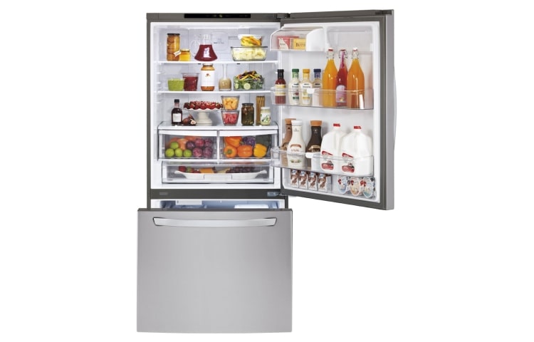 LG Refrigerador | Botton Freezer | Linear Compressor | Capacidad 24pies, GM-B228QTB