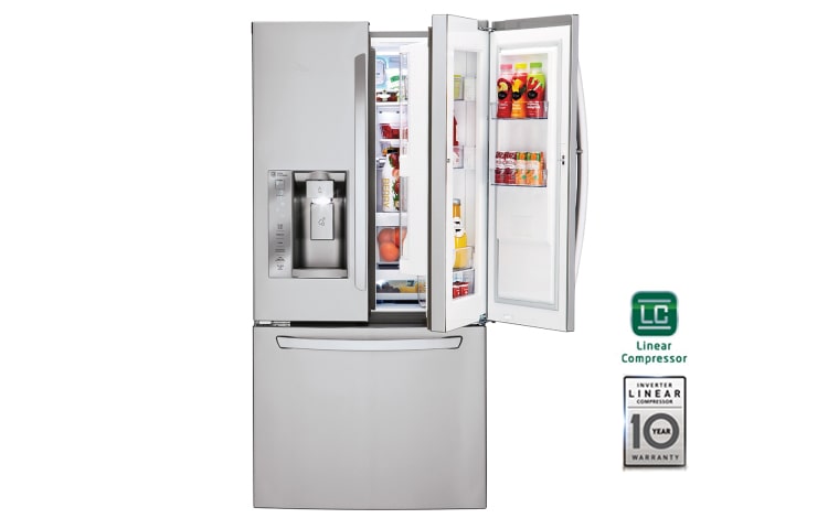 Front view of Refrigerador | Door in Door | Linear Compressor | Capacidad 25pies GM63SDS
