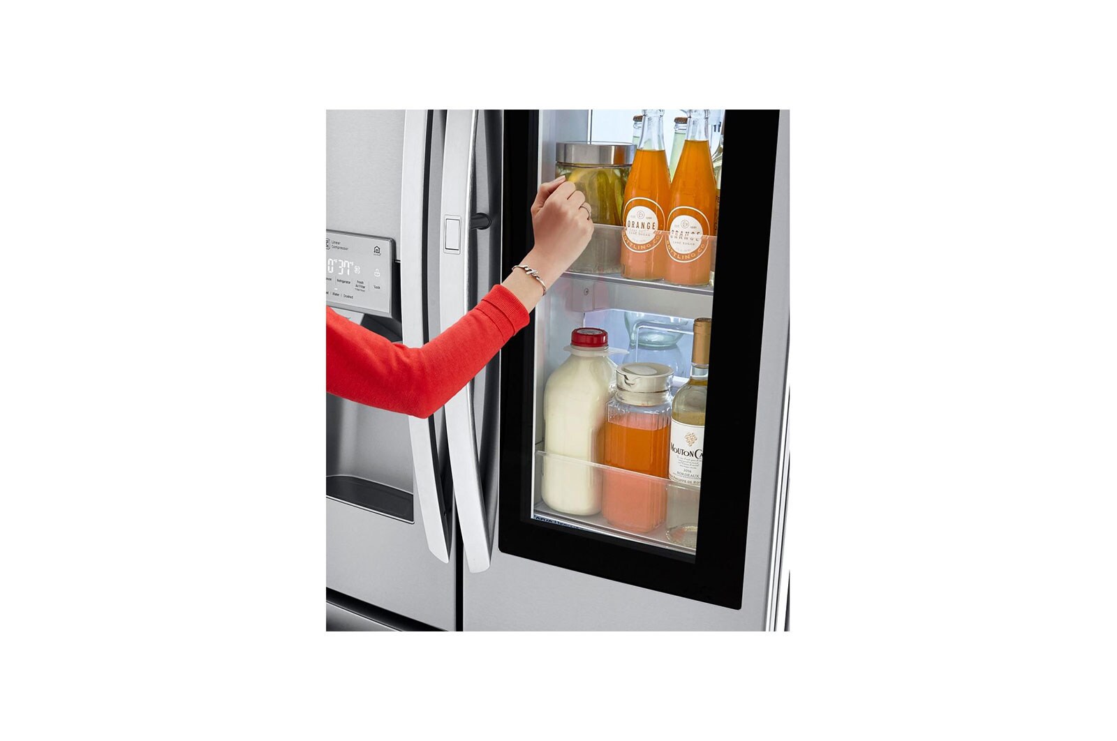 LG Refrigeradora French Door InstaView™ 30pᶟ(Gross)/27.7pᶟ(Net) Door-in-Door® Compresor Linear Inverter, LM78SXS