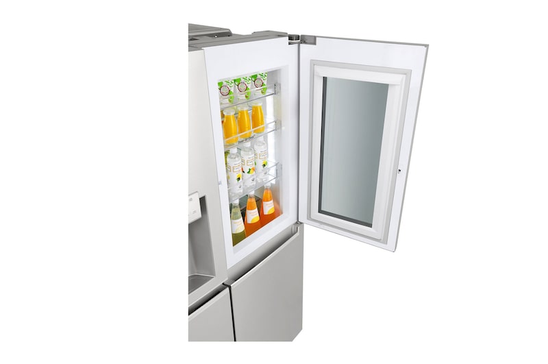 LG 24 pᶟ |InstaView™ Door-in-Door®|Side by Side |Hygiene Fresh⁺ |Compresor linear inverter |Noble Steel |ThinQ™ (Neto: 22 pᶟ), LS65SXN