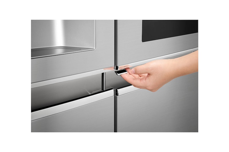 LG 24 pᶟ |InstaView™ Door-in-Door®|Side by Side |Hygiene Fresh⁺ |Compresor linear inverter |Noble Steel |ThinQ™ (Neto: 22 pᶟ), LS65SXN