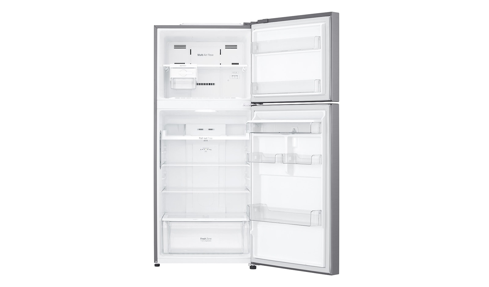 LG 15 pᶟ |Top Freezer | Compresor linear Inverter|Platinum silver|Smart Diagnosis™ (Neto: 14 pᶟ), LT39WPP