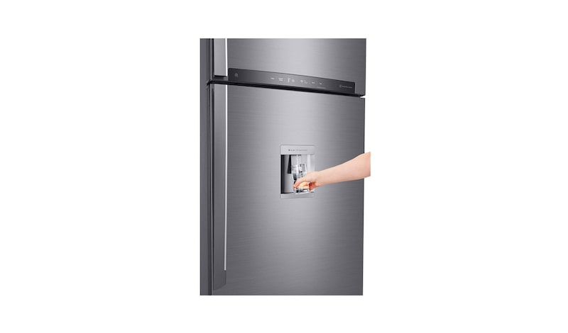 LG Refrigerador Top Freezer  | Compresor Linear inverter | Dispensador de agua | Capacidad 15 cu.ft, LT43SGP