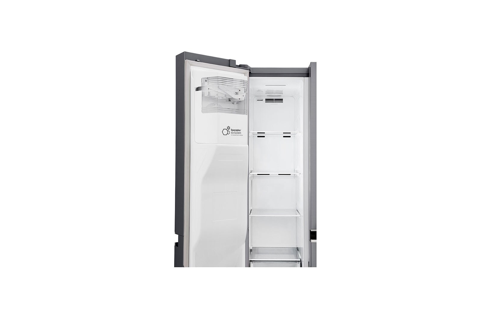 LG 24 pᶟ | Side by Side | Moist Balance Crisper™ | Compresor lineal inverter | Platinum Silver | ThinQ™ (Neto: 22 pᶟ), GS65SPP1