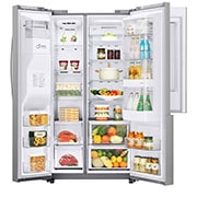 LG 28 pᶟ |InstaView™ Door-in-Door®|Side by Side |Compresor linear inverter |Acero Inoxidable |ThinQ™ (Neto: 27 pᶟ), LS74SXS
