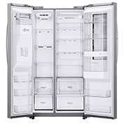 LG 28 pᶟ |InstaView™ Door-in-Door®|Side by Side |Compresor linear inverter |Acero Inoxidable |ThinQ™ (Neto: 27 pᶟ), LS74SXS