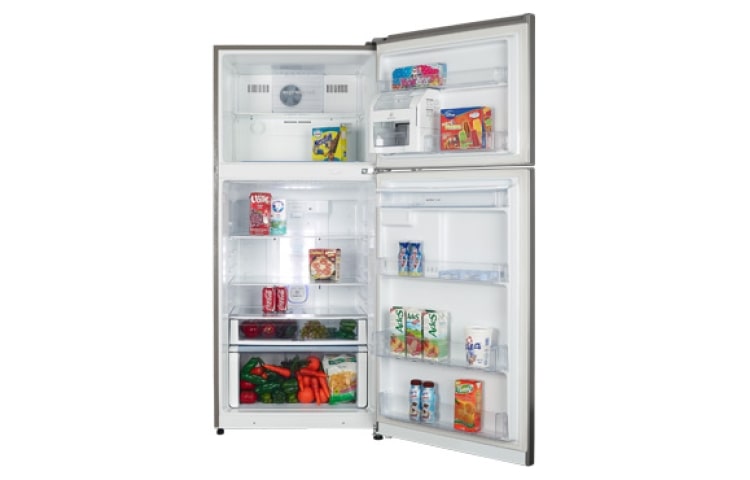 LG TOP MOUNT 14 PIES CUBICOS PLATINUM SILVER CON HOME BAR Y DESPACHADOR DE AGUA, GM-S482ULV