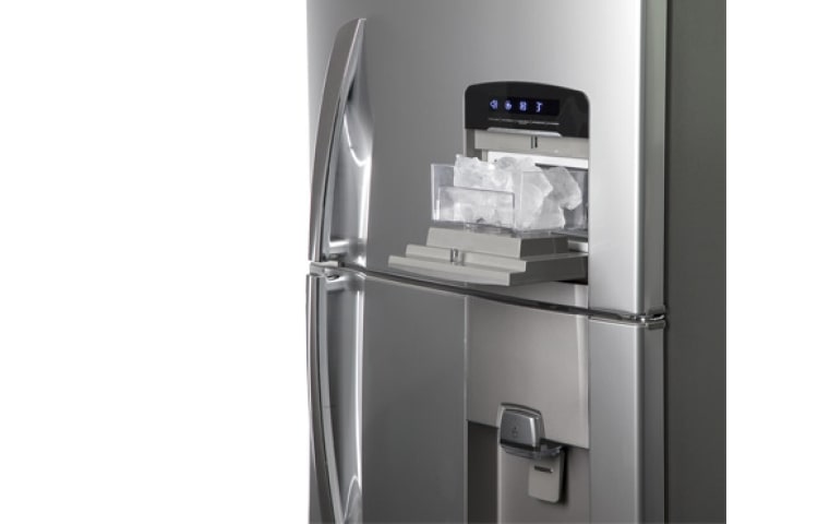 LG TOP MOUNT 14 PIES CUBICOS PLATINUM SILVER CON HOME BAR Y DESPACHADOR DE AGUA, GM-S482ULV