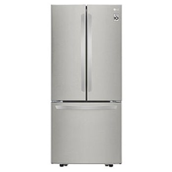 Vista Frontal LG Refrigeradora French Door 22p³, GM22BGPK