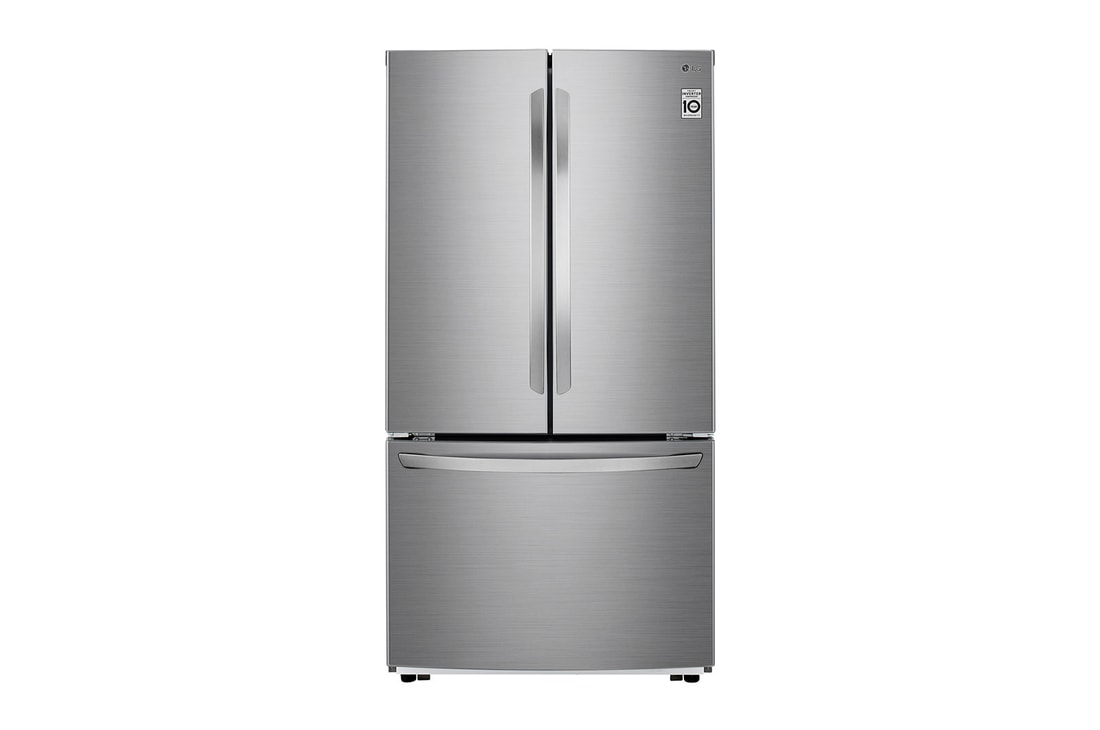 Vista frontal de Refrigeradora French Door 29p³ (NET) /30p³ (Gross) LG GM78BGP Smart Inverter Multi Air Flow™