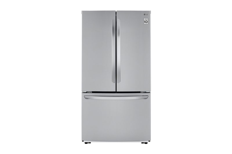 Front view of Refrigeradora French Door 30.8pᶟ (Gross) / 24.6 (Net) Door Cooling+™ Smart Inverter ThinQ™, Stainlees Steel GM78BGS