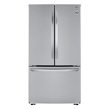 Front view of Refrigeradora French Door 30.8pᶟ (Gross) / 24.6 (Net) Door Cooling+™ Smart Inverter ThinQ™, Stainlees Steel GM78BGS