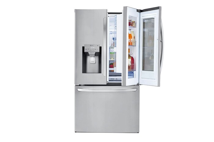 LG Refrigeradora French Door InstaView™ 28pᶟ (Gross) / 28pᶟ (Net) Door-in-Door® Compresor Smart Inverter, GM78SXS