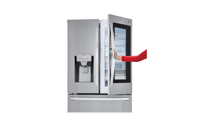 LG Refrigeradora French Door InstaView™ 28pᶟ (Gross) / 28pᶟ (Net) Door-in-Door® Compresor Smart Inverter, GM78SXS