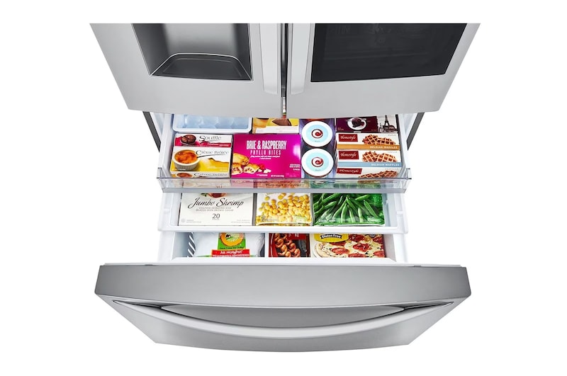 LG Refrigeradora French Door InstaView™ 28pᶟ (Gross) / 28pᶟ (Net) Door-in-Door® Compresor Smart Inverter, GM78SXS