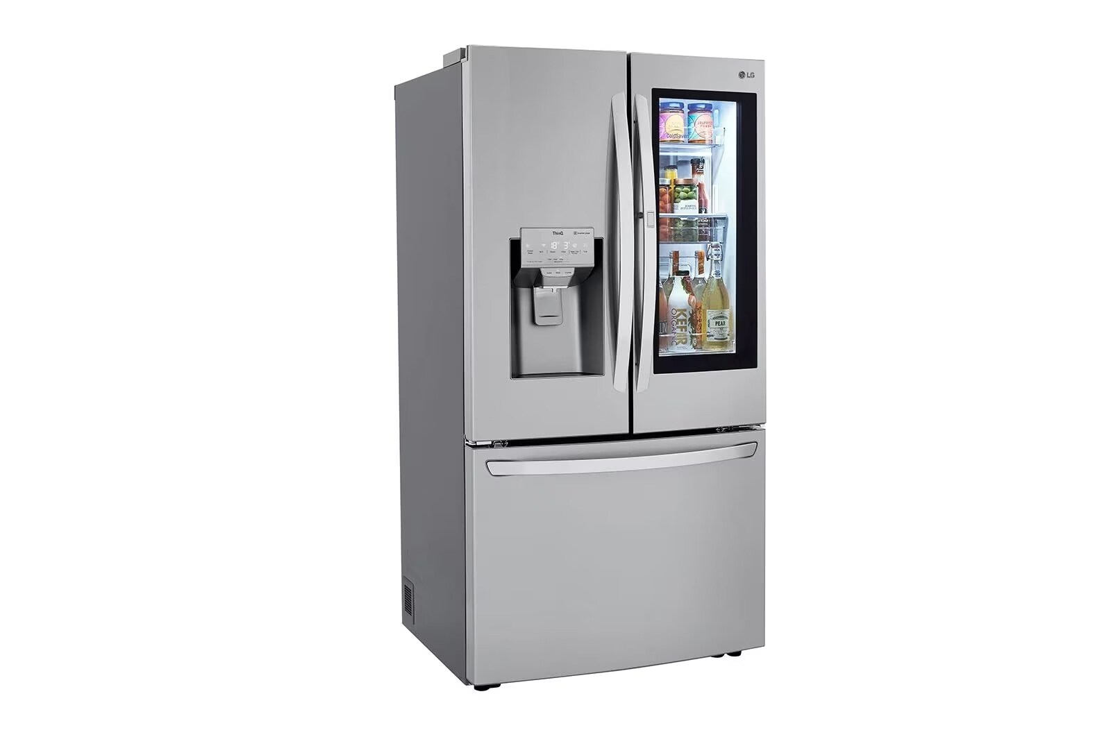 LG Refrigeradora French Door InstaView™ 28pᶟ (Gross) / 28pᶟ (Net) Door-in-Door® Compresor Smart Inverter, GM78SXS