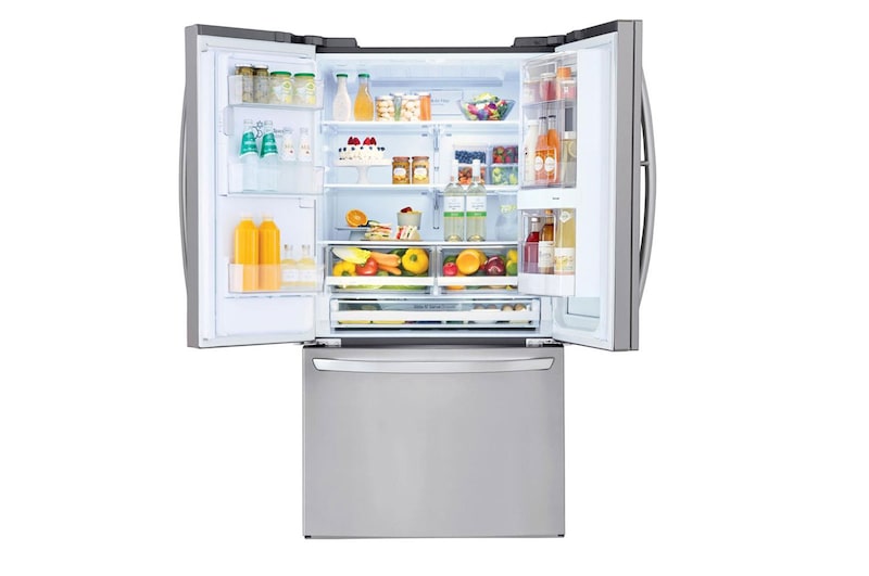 LG Refrigeradora French Door InstaView™ 28pᶟ (Gross) / 28pᶟ (Net) Door-in-Door® Compresor Smart Inverter, GM78SXS