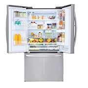 LG Refrigeradora French Door InstaView™ 28pᶟ (Gross) / 28pᶟ (Net) Door-in-Door® Compresor Smart Inverter, GM78SXS