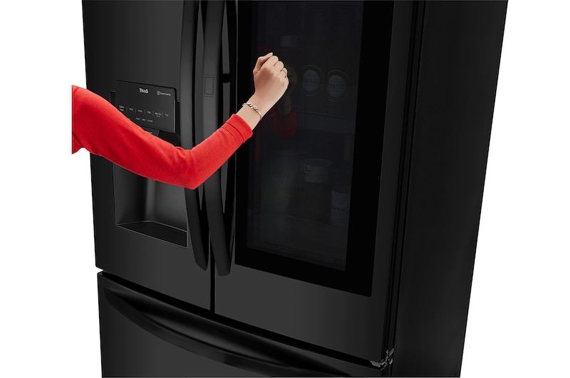 LG Refrigeradora French Door InstaView™ 27pᶟ (Net) / 29pᶟ (Gross)  Multi Air Flow™  DoorCooling⁺™ ThinQ™, GM78SXT