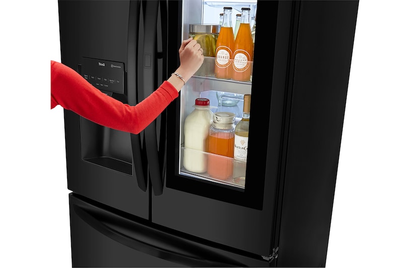 LG Refrigeradora French Door InstaView™ 27pᶟ (Net) / 29pᶟ (Gross)  Multi Air Flow™  DoorCooling⁺™ ThinQ™, GM78SXT