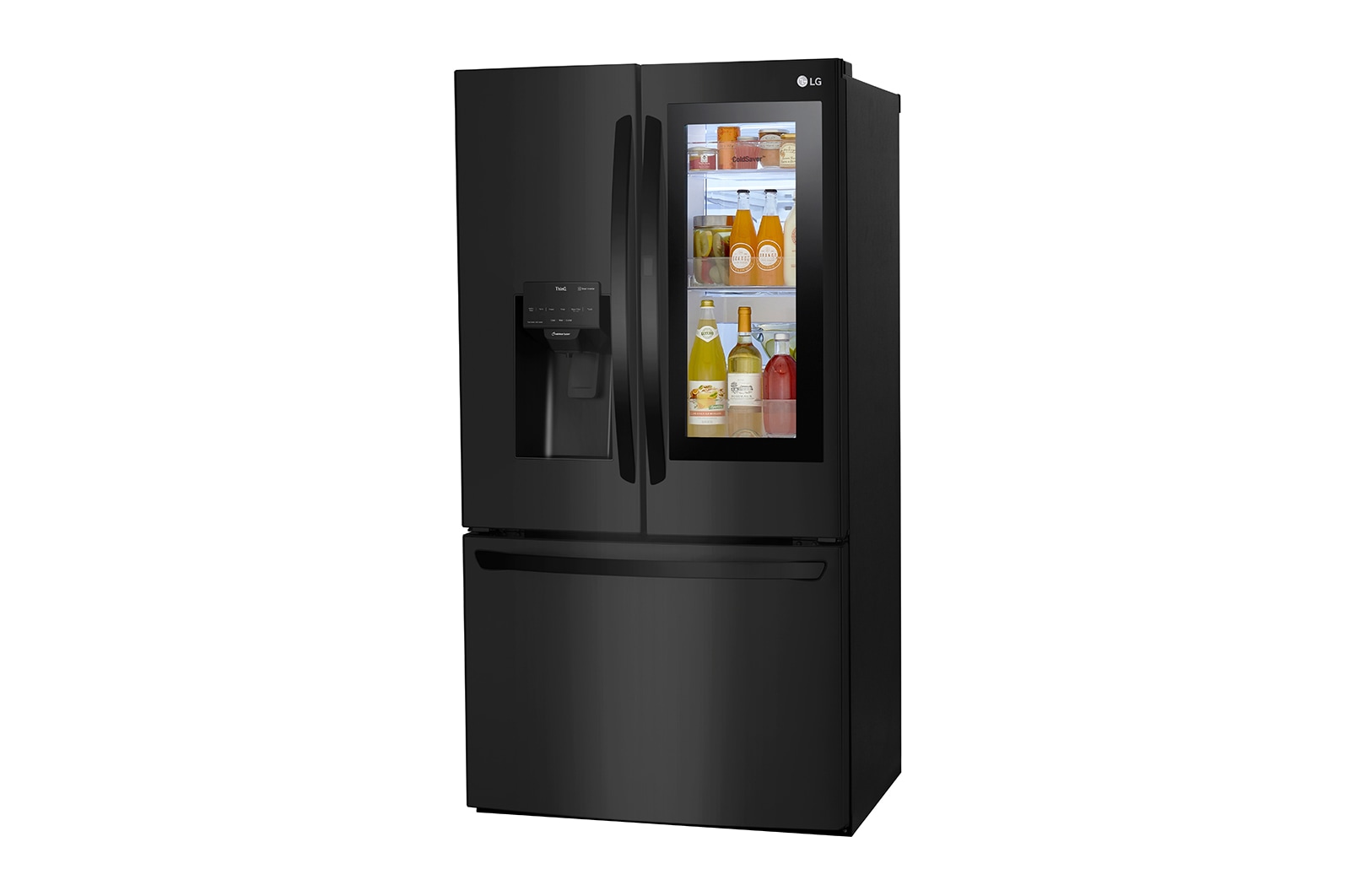 LG Refrigeradora French Door InstaView™ 27pᶟ (Net) / 29pᶟ (Gross)  Multi Air Flow™  DoorCooling⁺™ ThinQ™, GM78SXT
