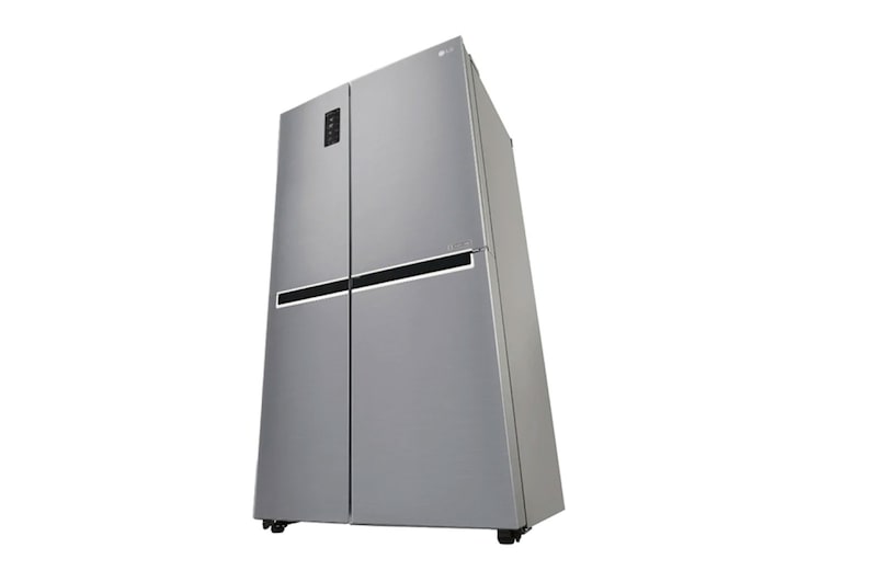 LG 24 pᶟ | Side by Side | Moist Balance Crisper™ | Compresor linear inverter | Platinum Silver | ThinQ™ (Neto: 23 pᶟ), GS65MPP1