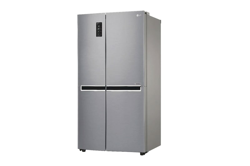 LG 24 pᶟ | Side by Side | Moist Balance Crisper™ | Compresor linear inverter | Platinum Silver | ThinQ™ (Neto: 23 pᶟ), GS65MPP1