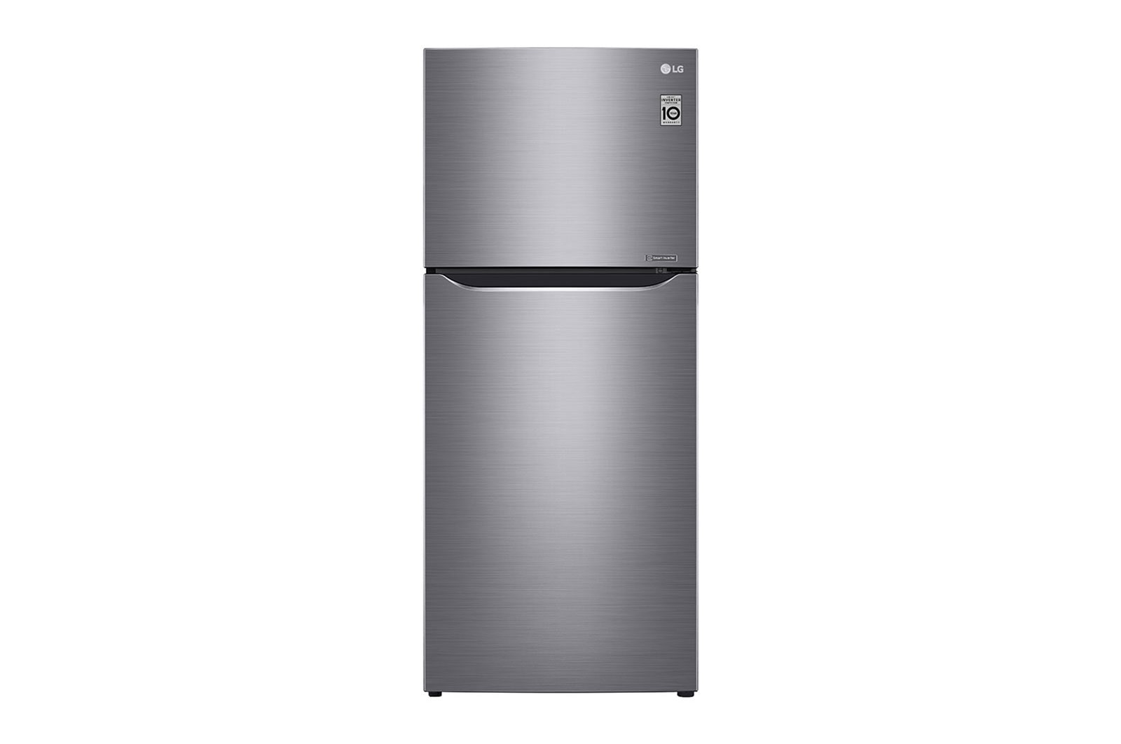 Front view of Refrigeradora LG de 15 ftᶟ, Door Cooling+ y Smart Diagnosis™ GT40BDC