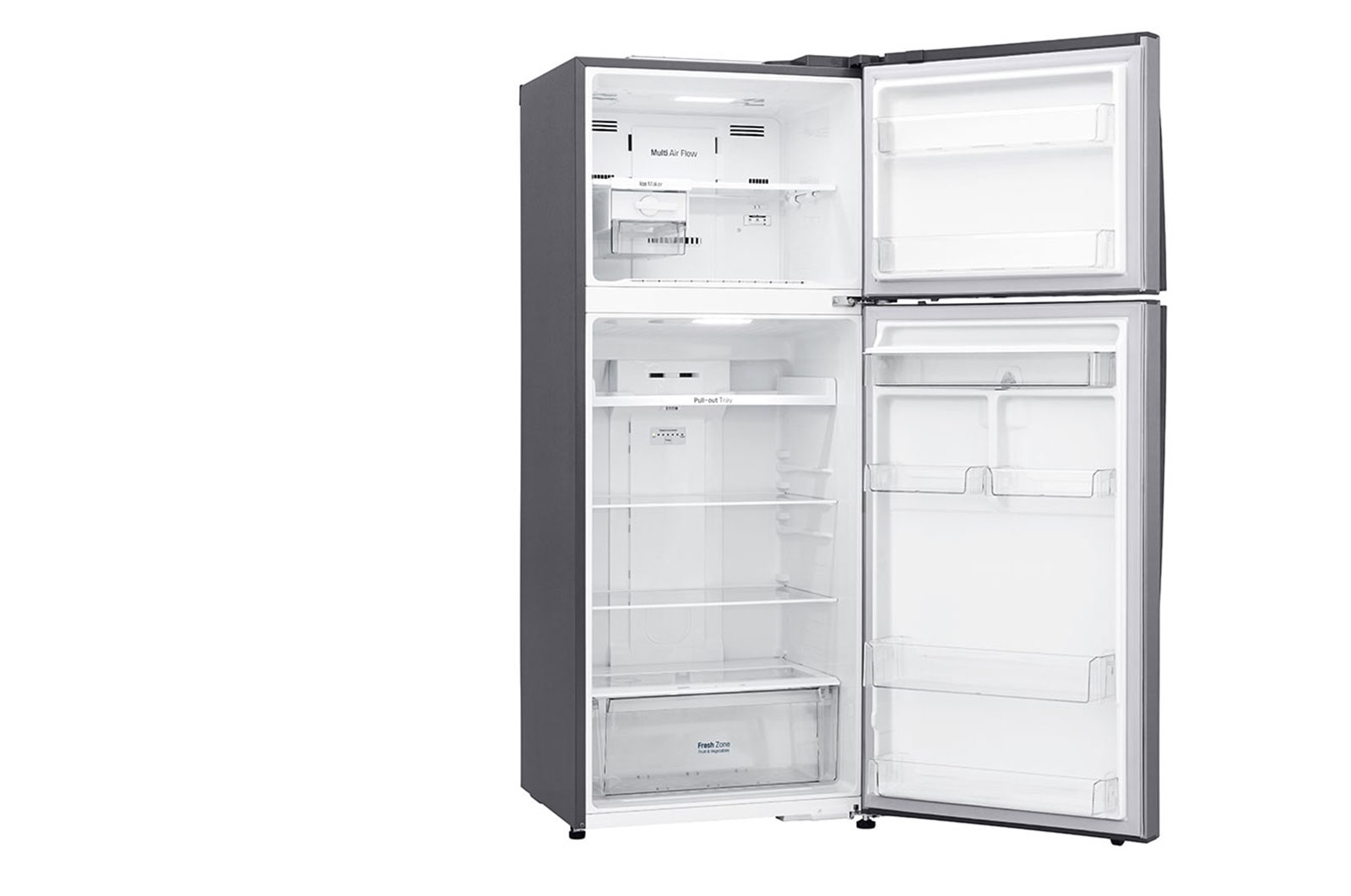 LG 15 pᶟ |Top Freezer |Door Cooling<sup>+</sup> |Smart Inverter|Acero Brillante |Smart Diagnosis™, GT43WGP