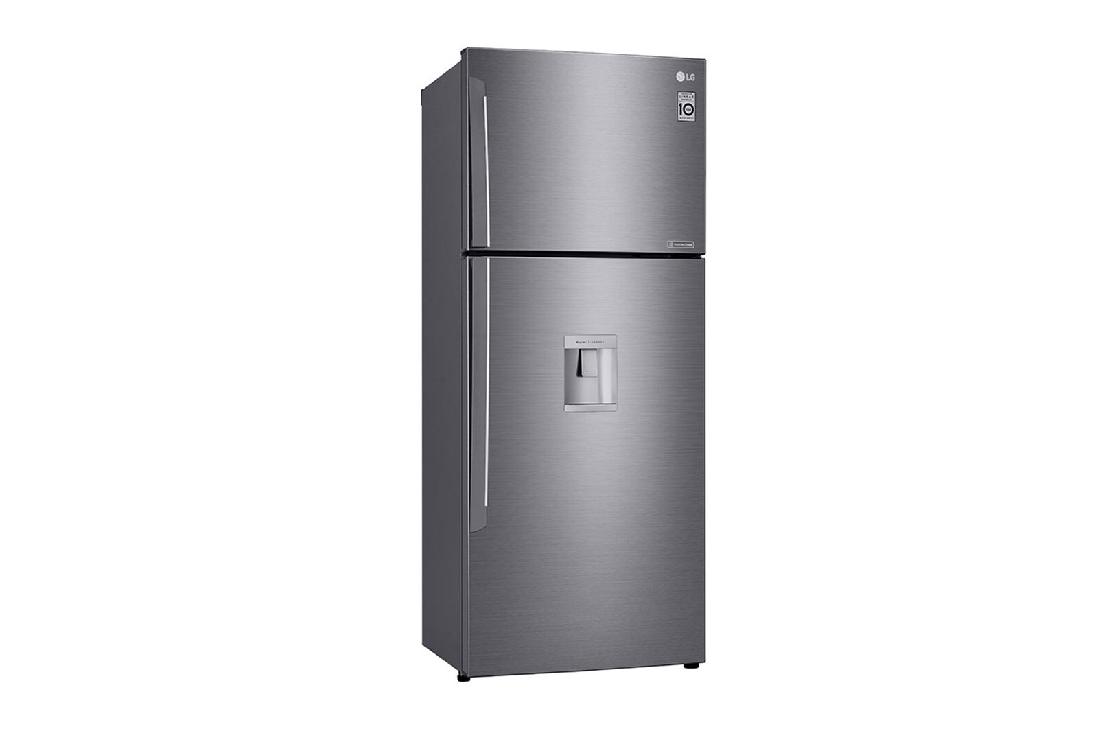 LG 15 pᶟ |Top Freezer |Door Cooling<sup>+</sup> |Smart Inverter|Acero Brillante |Smart Diagnosis™, GT43WGP