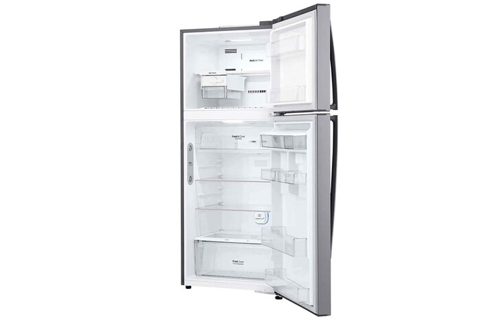 LG Refrigeradora Top Freezer 19.3pᶟ(Gross)/18pᶟ(Net)  Smart Inverter ThinQ™ NatureFRESH™™ Dispensador Agua , GT51SGP