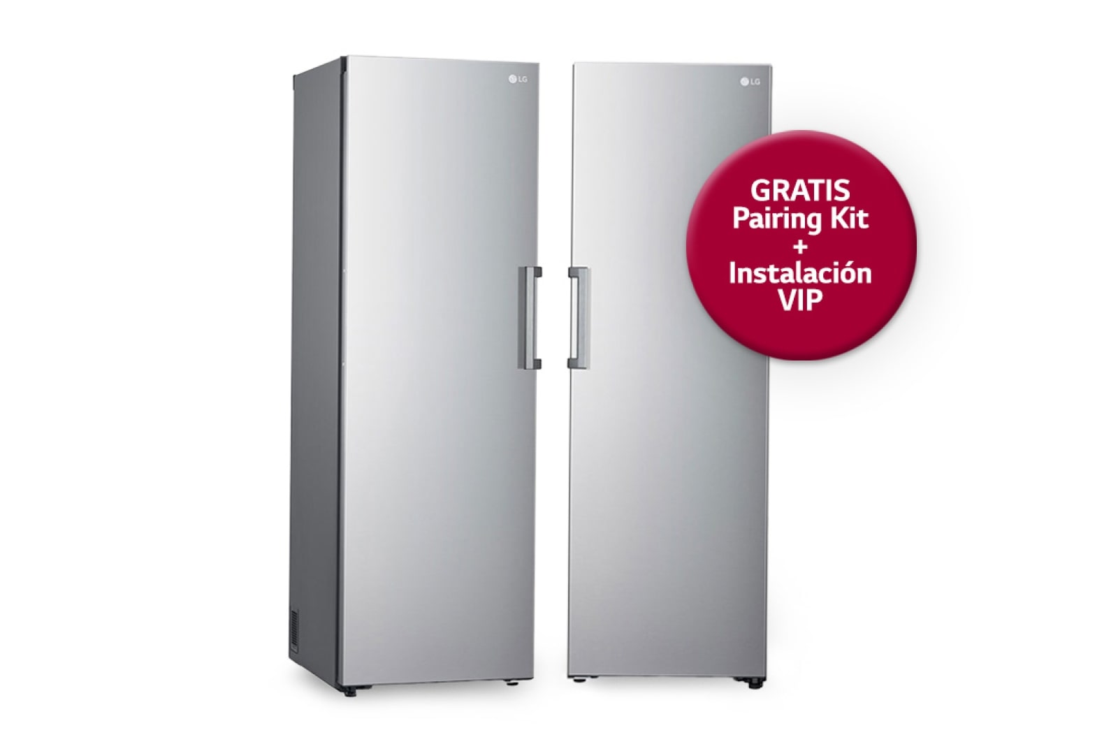 Front view of Refrigerador 14cu.ft LINEARCooling™ &amp; Congelador Total No Frost 11.3cu.ft con acabado en acero inoxidable - Incluye Pairing kit &#43; Instalación VIP LC34LL42
