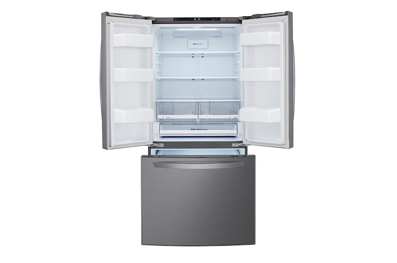 LG 25 pᶟ | French Door | Slim SpacePlus™ | Compresor lineal inverter | Plata platino | ThinQ™, LM65BGSK