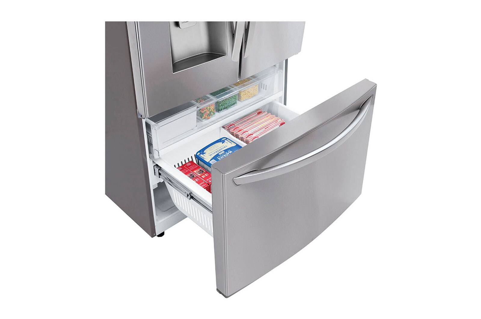 LG Refrigeradora French Door 28pᶟ Gross / 26pᶟ Net  Slim SpacePlus™ Compresor linear inverter Slim SpacePlus™ ThinQ™, LM75SGS