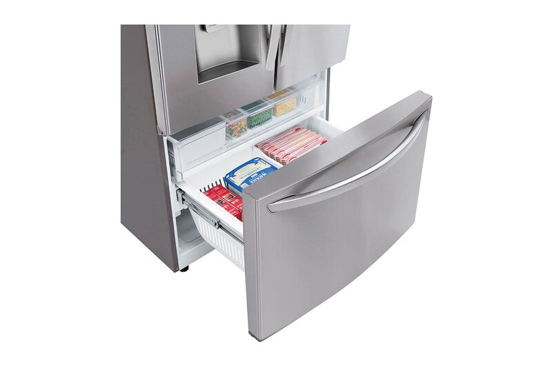 LG Refrigeradora French Door 28pᶟ Gross / 26pᶟ Net  Slim SpacePlus™ Compresor linear inverter Slim SpacePlus™ ThinQ™, LM75SGS