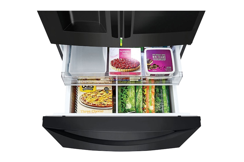 LG 28 pᶟ |InstaView™ Door-in-Door®|French Door|Hygiene Fresh⁺ |Compresor linear inverter |Negro Mate |ThinQ™ , LM75SXT