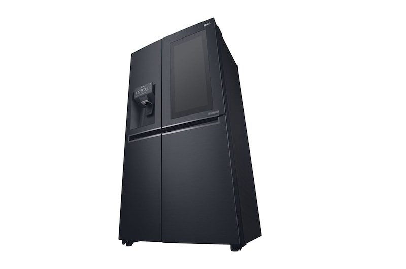 LG 24 pᶟ |InstaView™ Door-in-Door®|Side by Side |Hygiene Fresh⁺ |Compresor linear inverter |Matte Black Steel |ThinQ™ (Neto: 22 pᶟ), LS65SXT