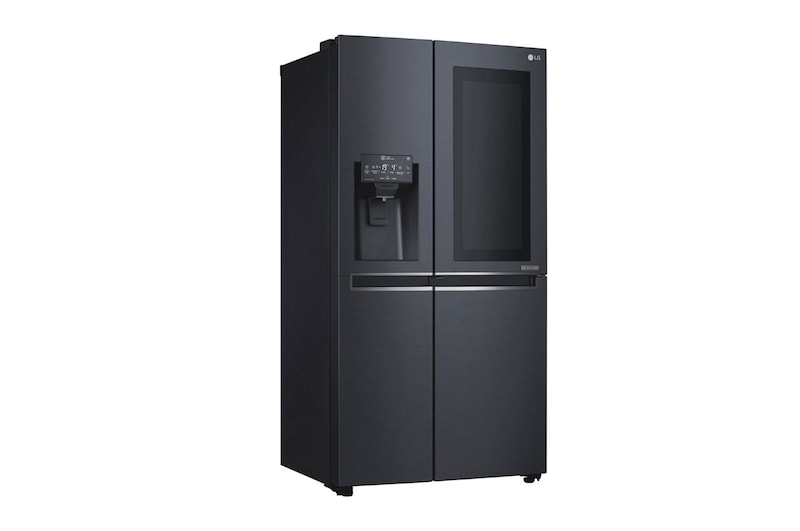 LG 24 pᶟ |InstaView™ Door-in-Door®|Side by Side |Hygiene Fresh⁺ |Compresor linear inverter |Matte Black Steel |ThinQ™ (Neto: 22 pᶟ), LS65SXT