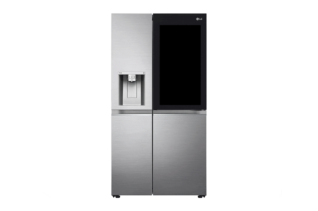 LG Refrigeradora Side by Side 22.4pᶟ (NET) / 23.8pᶟ (Gross) Door-in-Door™ LINEARCooling™ Craft Ice™ Instaview® ThinQ™ Metal, LS66SXNC